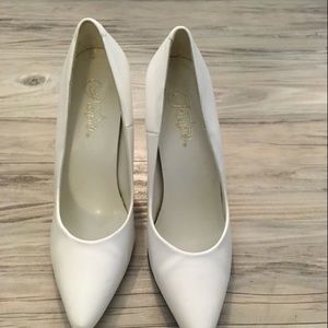 White Matte Pumps